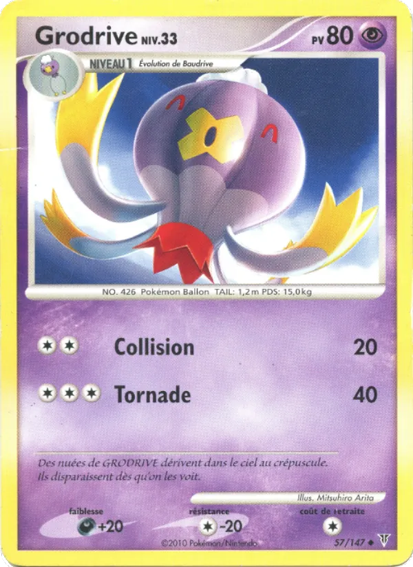 Carte Pokémon Grodrive de l'extension Vainqueurs Suprêmes