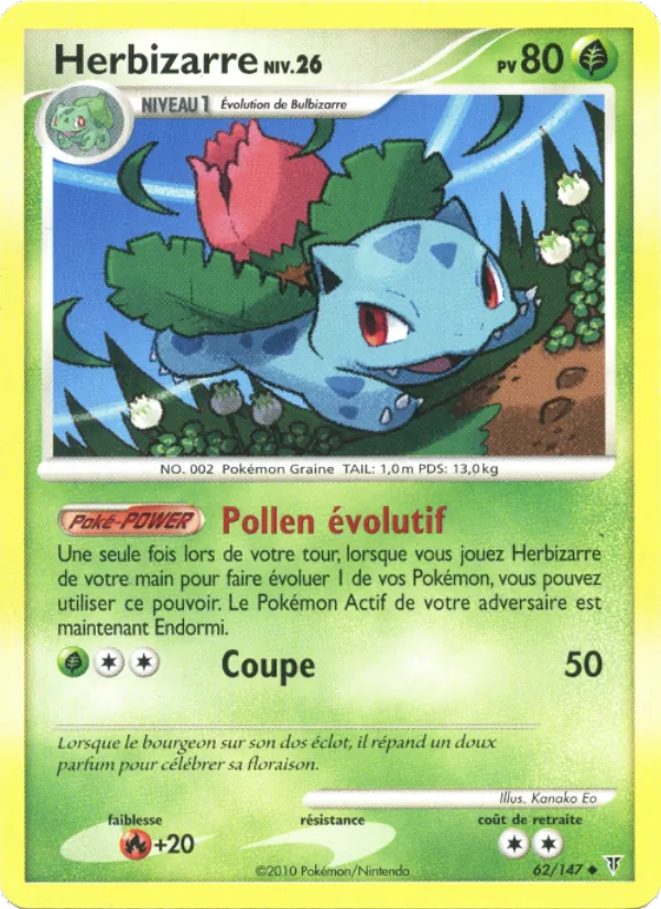 Carte Pokémon Herbizarre de l'extension Vainqueurs Suprêmes