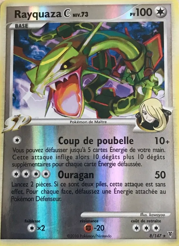 Carte Pokémon Rayquaza C de l'extension Vainqueurs Suprêmes
