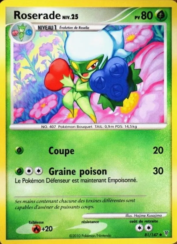 Carte Pokémon Roserade de l'extension Vainqueurs Suprêmes