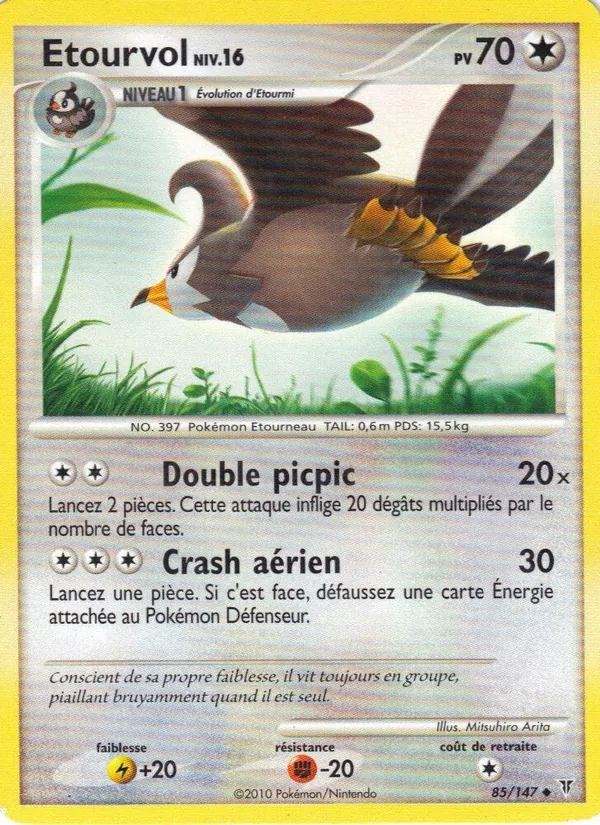 Carte Pokémon Etourvol de l'extension Vainqueurs Suprêmes
