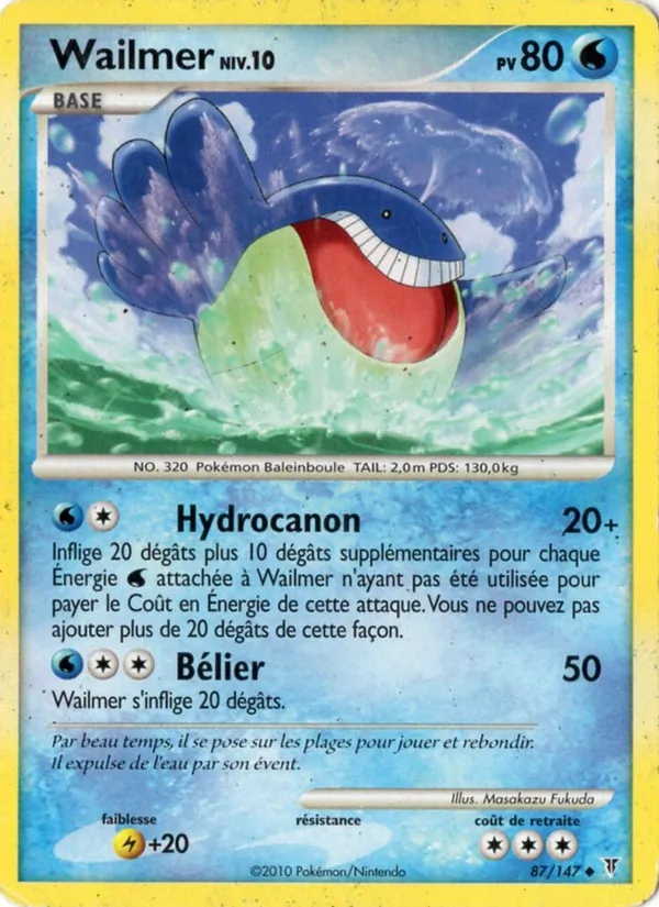 Carte Pokémon Wailmer de l'extension Vainqueurs Suprêmes