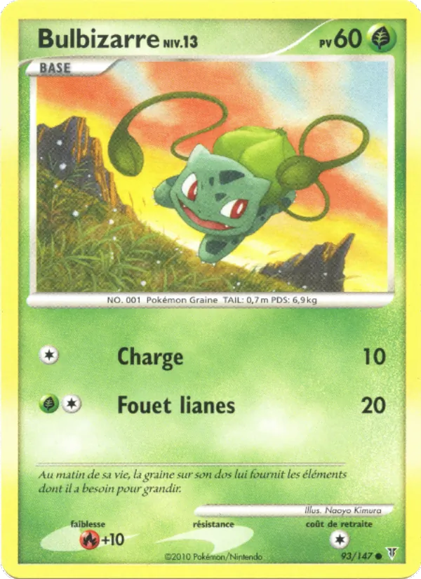 Carte Pokémon Bulbizarre de l'extension Vainqueurs Suprêmes