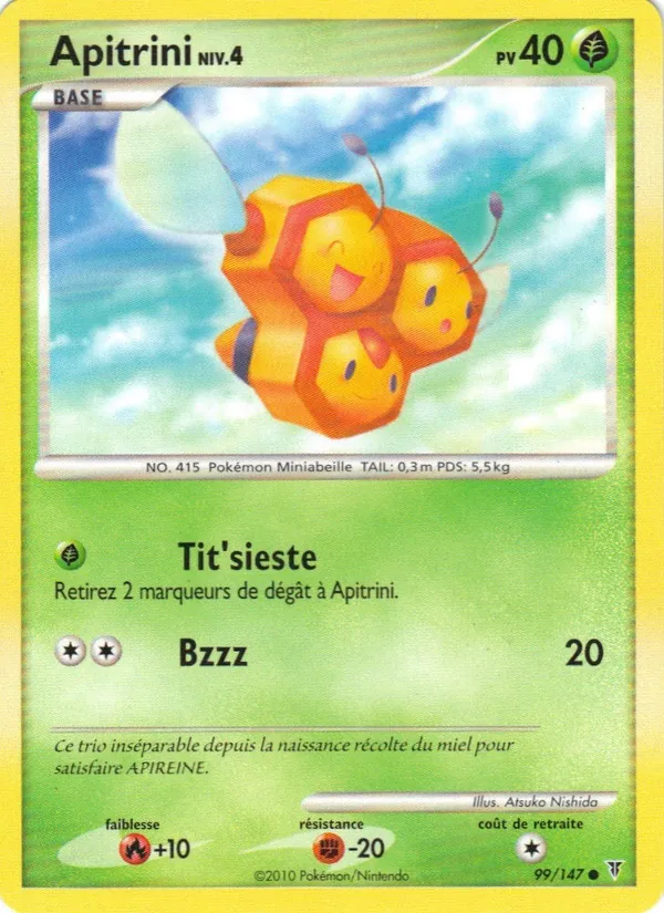 Carte Pokémon Apitrini de l'extension Vainqueurs Suprêmes