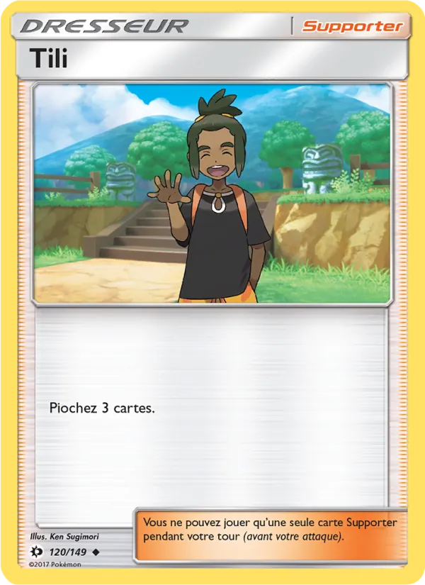Carte Pokémon Tili de l'extension Soleil et Lune