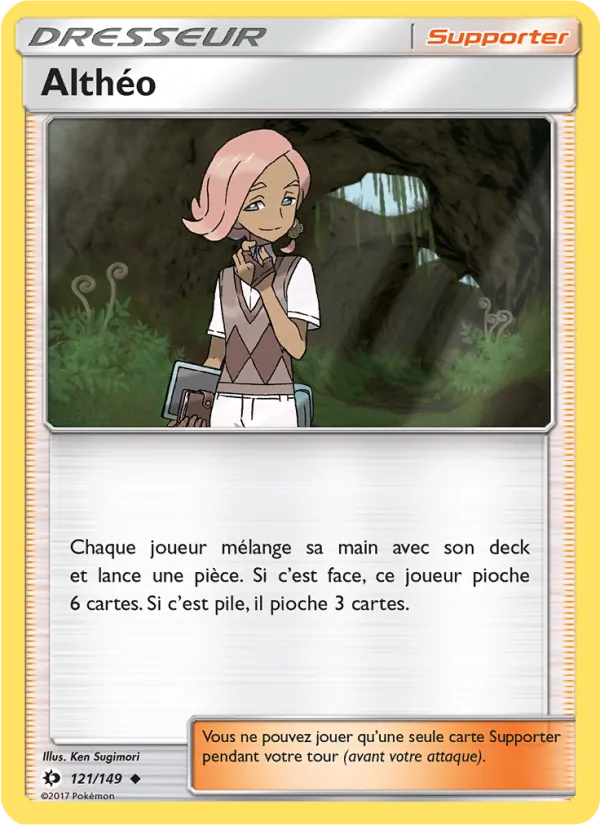 Carte Pokémon Althéo de l'extension Soleil et Lune