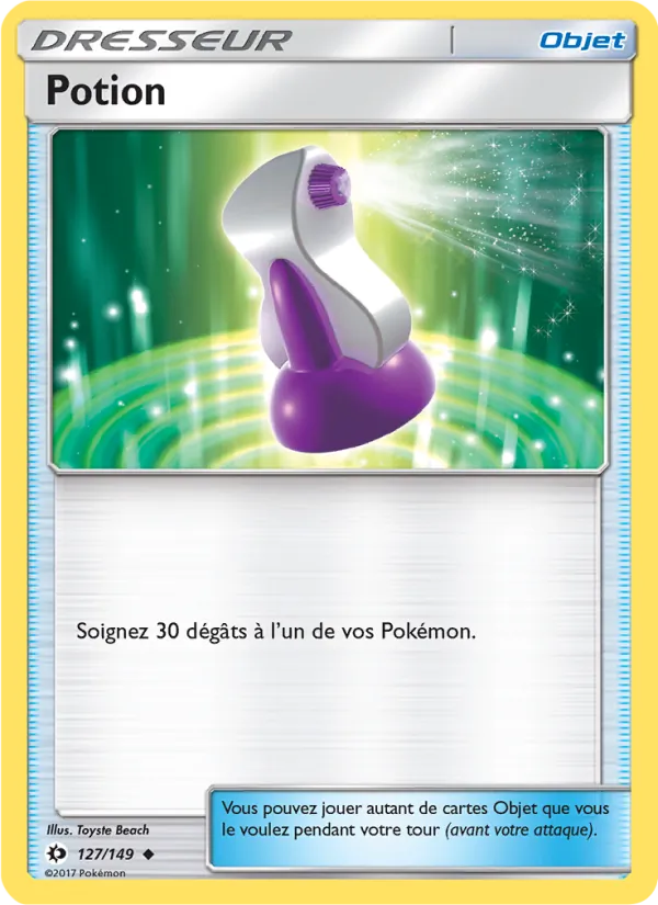 Carte Pokémon Potion de l'extension Soleil et Lune