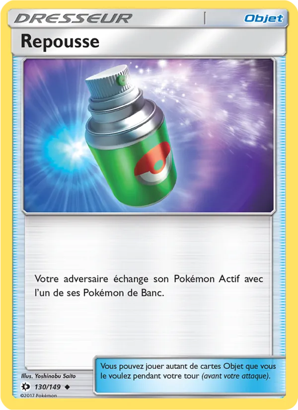 Carte Pokémon Repousse de l'extension Soleil et Lune