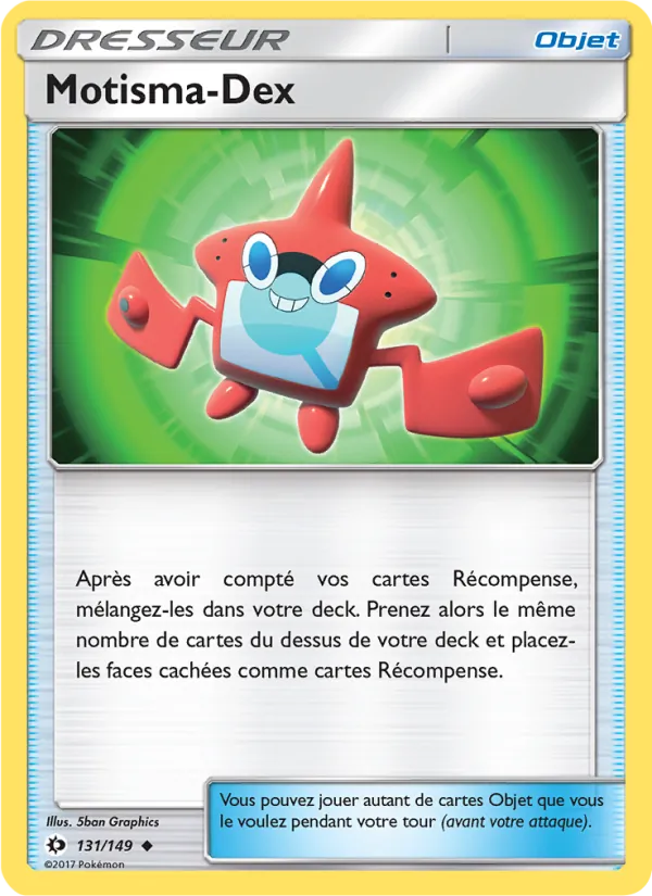 Carte Pokémon Motisma-Dex de l'extension Soleil et Lune