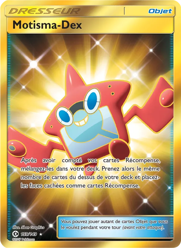 Carte Pokémon Motisma-Dex de l'extension Soleil et Lune