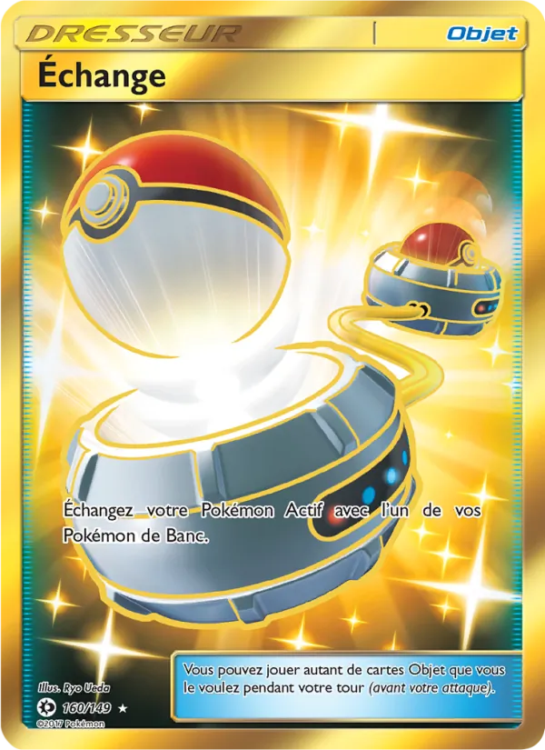 Carte Pokémon Échange de l'extension Soleil et Lune