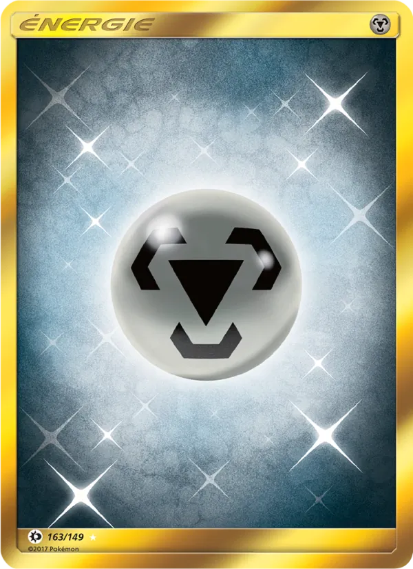 Carte Pokémon Énergie Métal de l'extension Soleil et Lune
