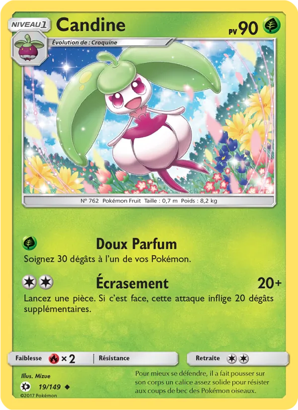 Carte Pokémon Candine de l'extension Soleil et Lune