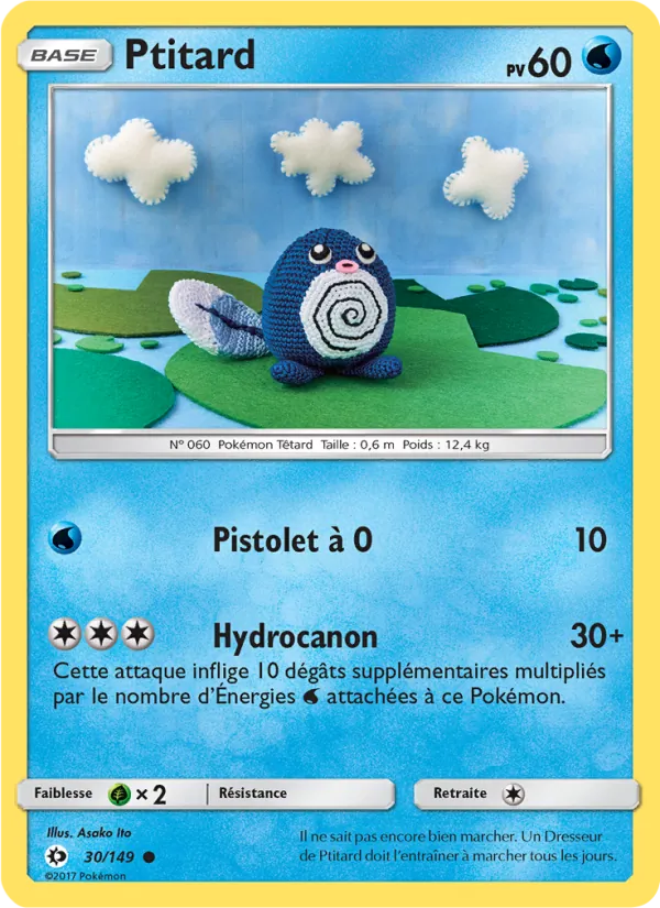 Carte Pokémon Ptitard de l'extension Soleil et Lune