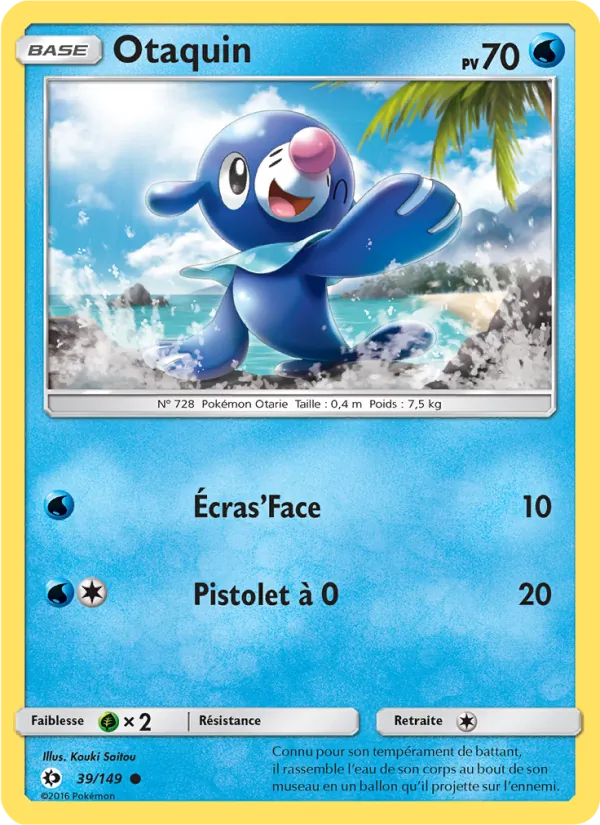 Carte Pokémon Otaquin de l'extension Soleil et Lune