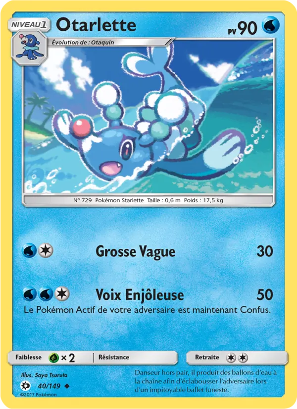 Carte Pokémon Otarlette de l'extension Soleil et Lune