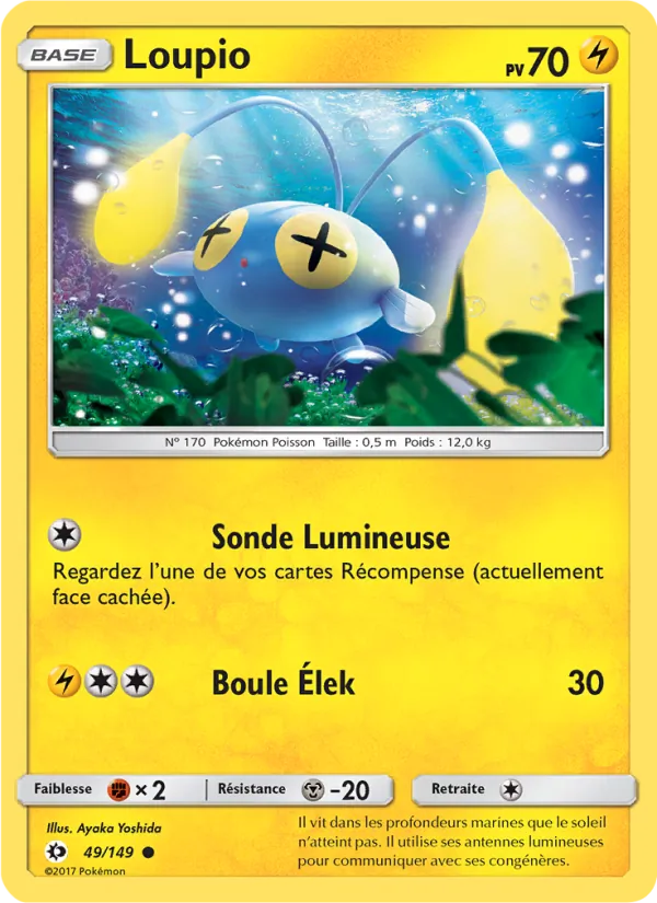 Carte Pokémon Loupio de l'extension Soleil et Lune
