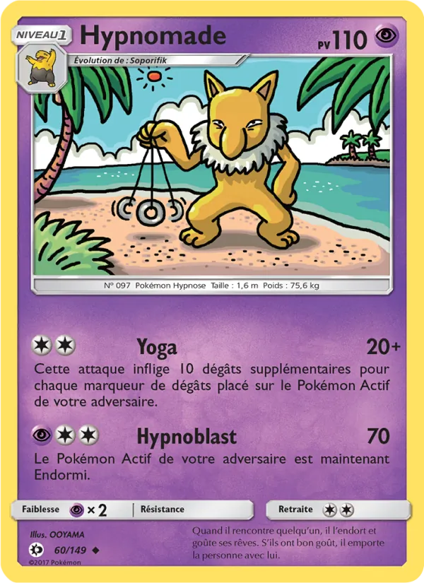 Carte Pokémon Hypnomade de l'extension Soleil et Lune