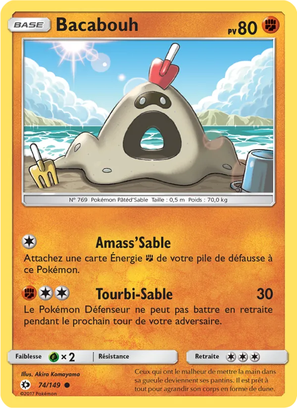 Carte Pokémon Bacabouh de l'extension Soleil et Lune