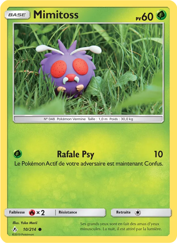 Carte Pokémon Mimitoss de l'extension Alliance Infaillible