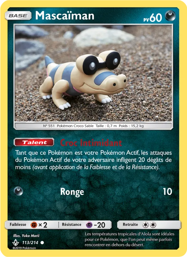Carte Pokémon Mascaïman de l'extension Alliance Infaillible