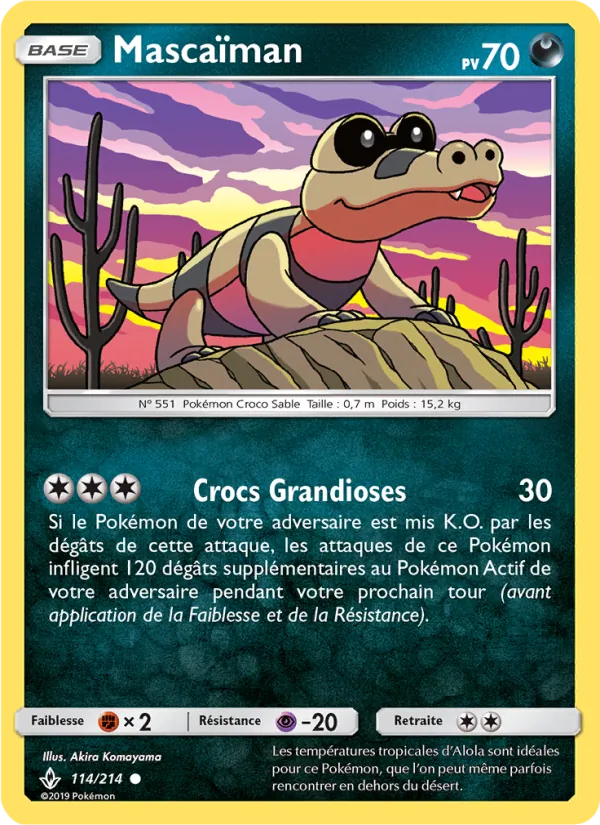 Carte Pokémon Mascaïman de l'extension Alliance Infaillible