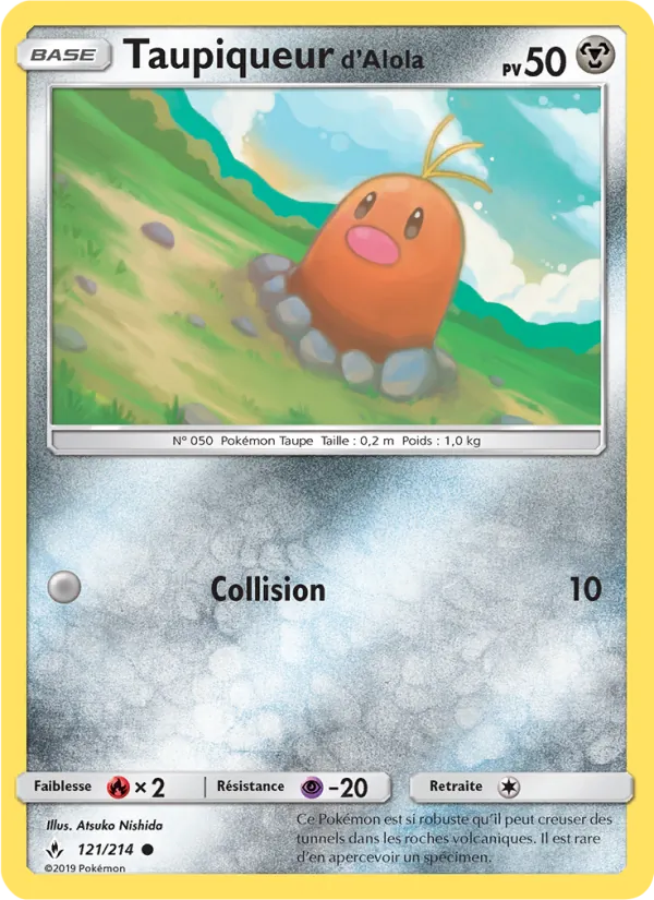 Carte Pokémon Taupiqueur d’Alola de l'extension Alliance Infaillible