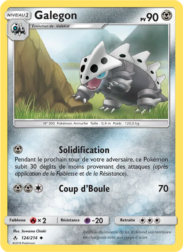 Carte Pokémon Galegon de l'extension Alliance Infaillible