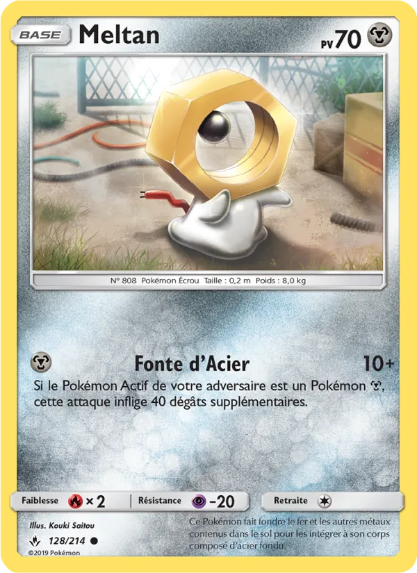 Carte Pokémon Meltan de l'extension Alliance Infaillible