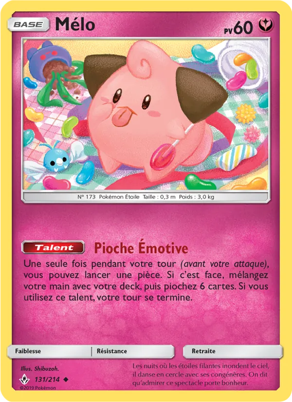 Carte Pokémon Mélo de l'extension Alliance Infaillible