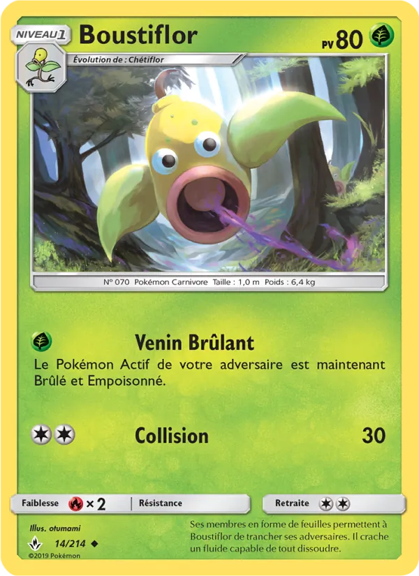 Carte Pokémon Boustiflor de l'extension Alliance Infaillible