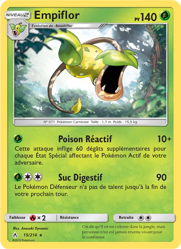 Carte Pokémon Empiflor de l'extension Alliance Infaillible