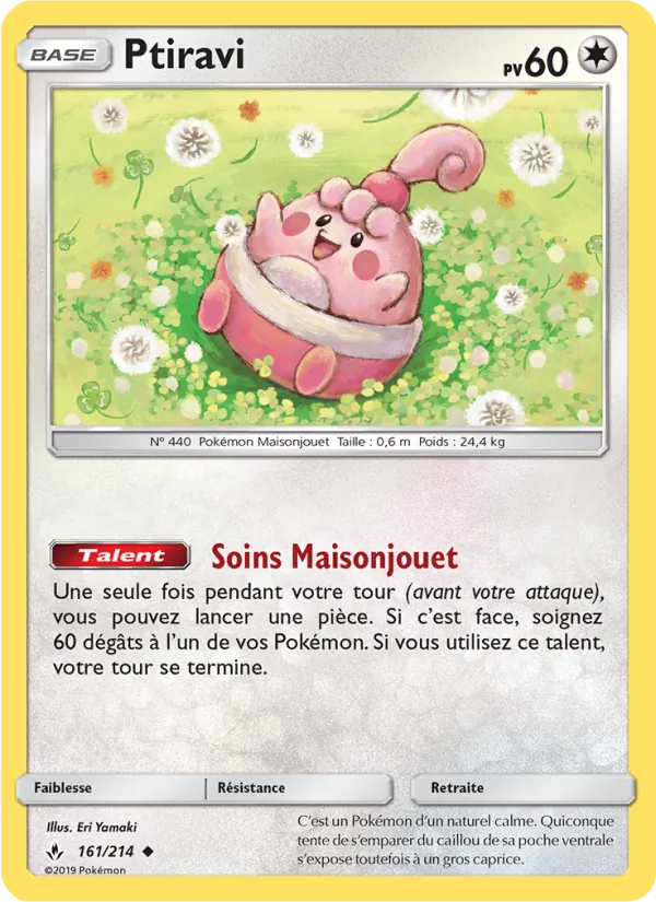 Carte Pokémon Ptiravi de l'extension Alliance Infaillible