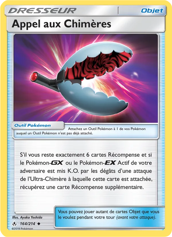 Carte Pokémon Appel aux Chimères de l'extension Alliance Infaillible