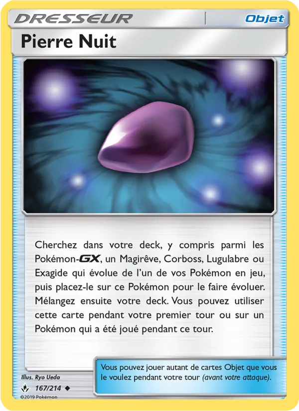 Carte Pokémon Pierre Nuit de l'extension Alliance Infaillible