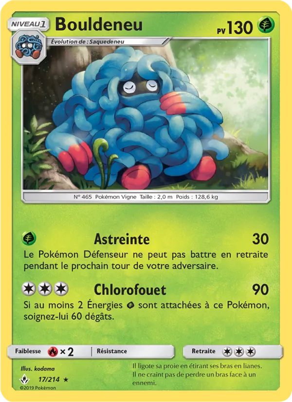 Carte Pokémon Bouldeneu de l'extension Alliance Infaillible