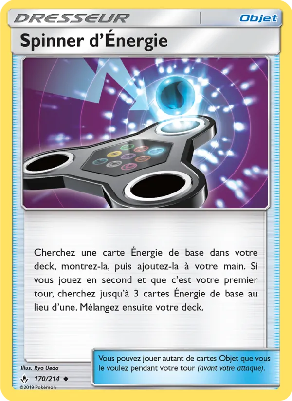 Carte Pokémon Spinner d’Énergie de l'extension Alliance Infaillible