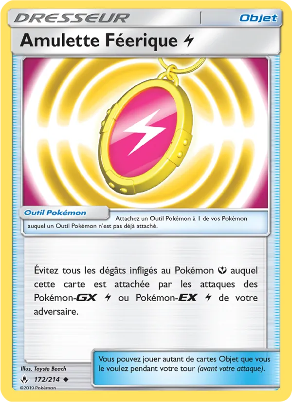 Carte Pokémon Amulette Féerique Lightning de l'extension Alliance Infaillible