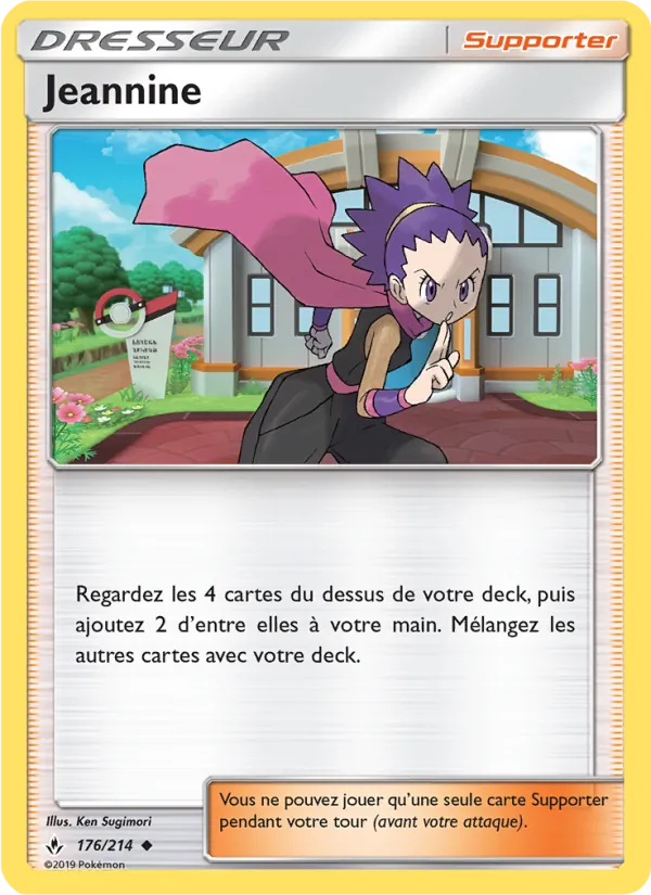 Carte Pokémon Jeannine de l'extension Alliance Infaillible