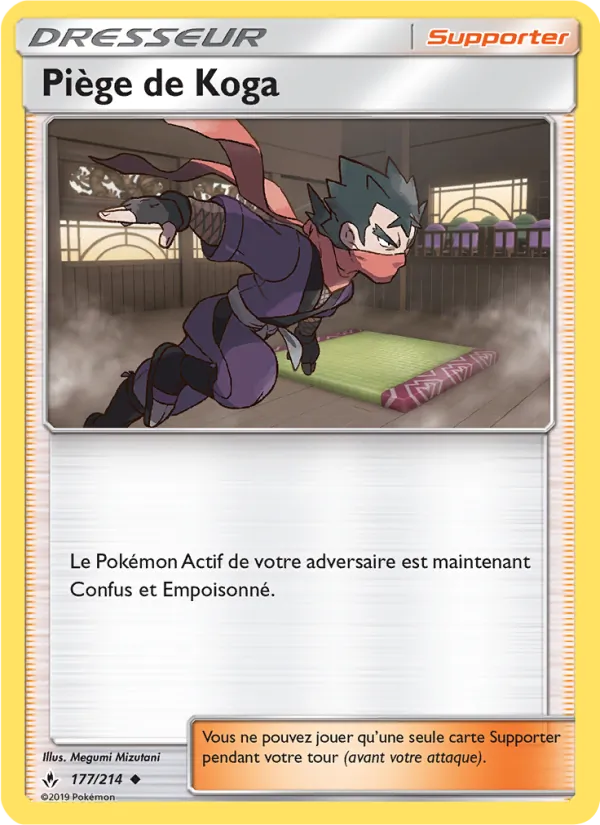 Carte Pokémon Piège de Koga de l'extension Alliance Infaillible