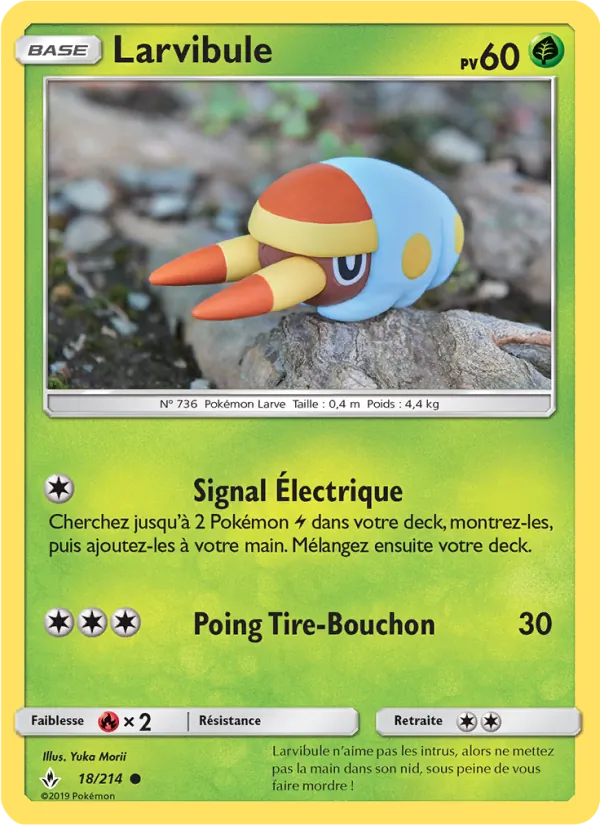 Carte Pokémon Larvibule de l'extension Alliance Infaillible