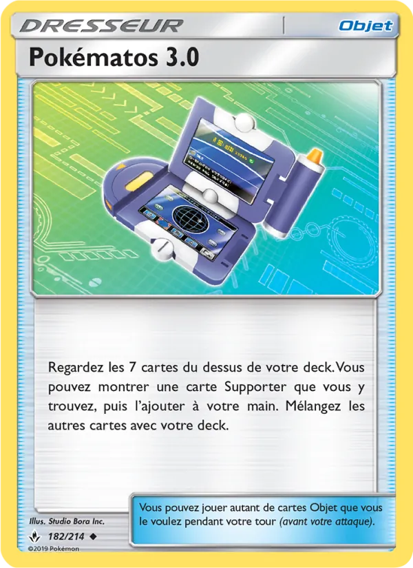 Carte Pokémon Pokématos 3.0 de l'extension Alliance Infaillible