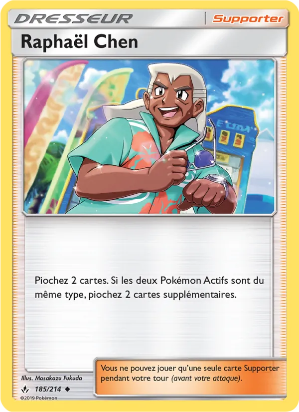 Carte Pokémon Raphaël Chen de l'extension Alliance Infaillible