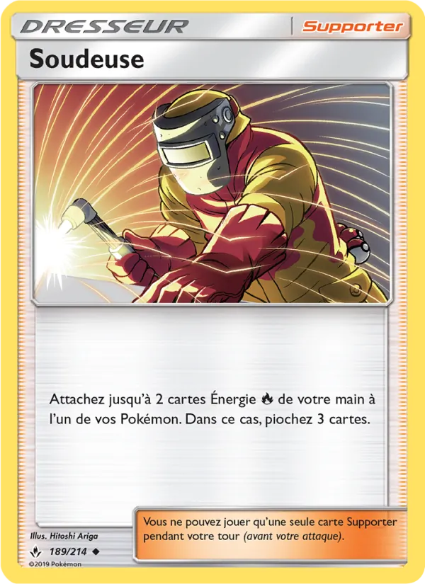 Carte Pokémon Soudeuse de l'extension Alliance Infaillible