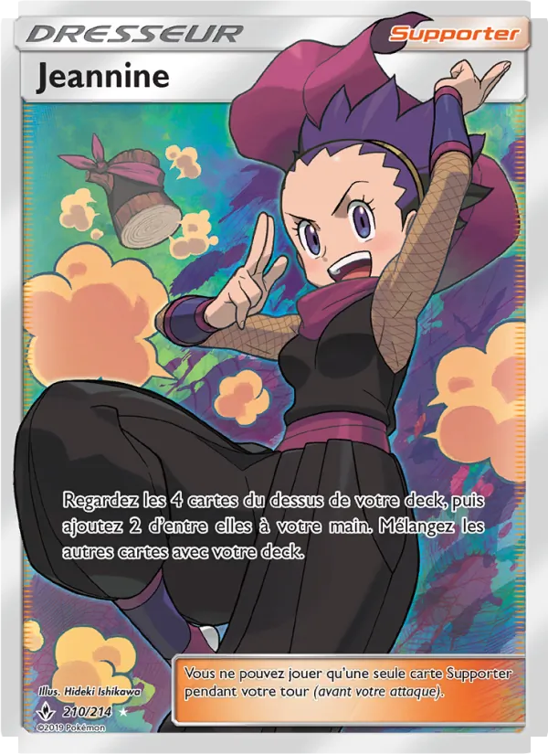 Carte Pokémon Jeannine de l'extension Alliance Infaillible
