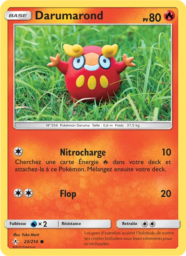 Carte Pokémon Darumarond de l'extension Alliance Infaillible