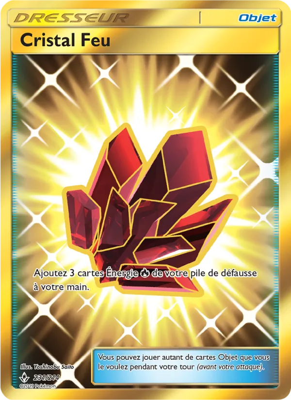 Carte Pokémon Cristal Feu de l'extension Alliance Infaillible
