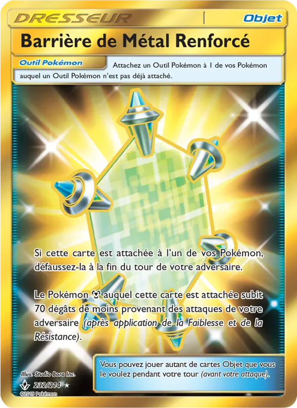 Carte Pokémon Barrière de Métal Renforcé de l'extension Alliance Infaillible