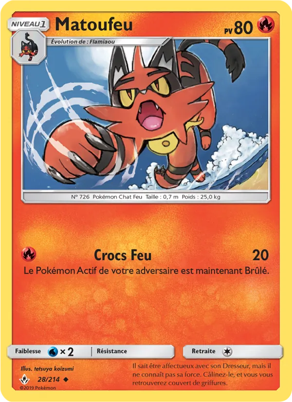 Carte Pokémon Matoufeu de l'extension Alliance Infaillible
