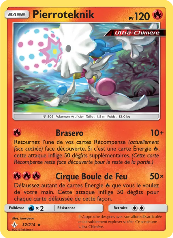 Carte Pokémon Pierroteknik de l'extension Alliance Infaillible